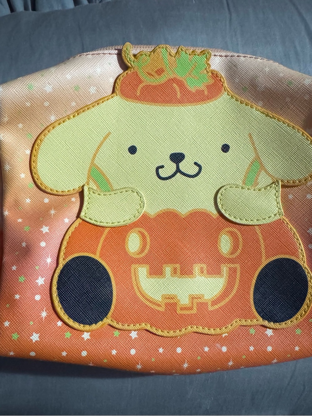 Sanrio Pompompurin cosmetic bag